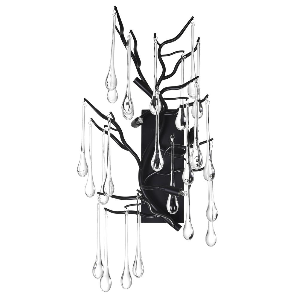 Anita 3 Light Wall Sconce With Black Finish. Picture 5