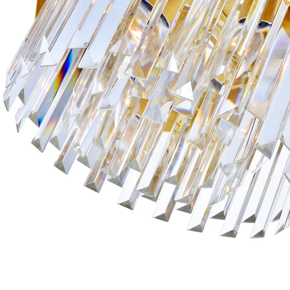Panache 6 Light Down Chandelier With Medallion Gold Finish. Picture 3