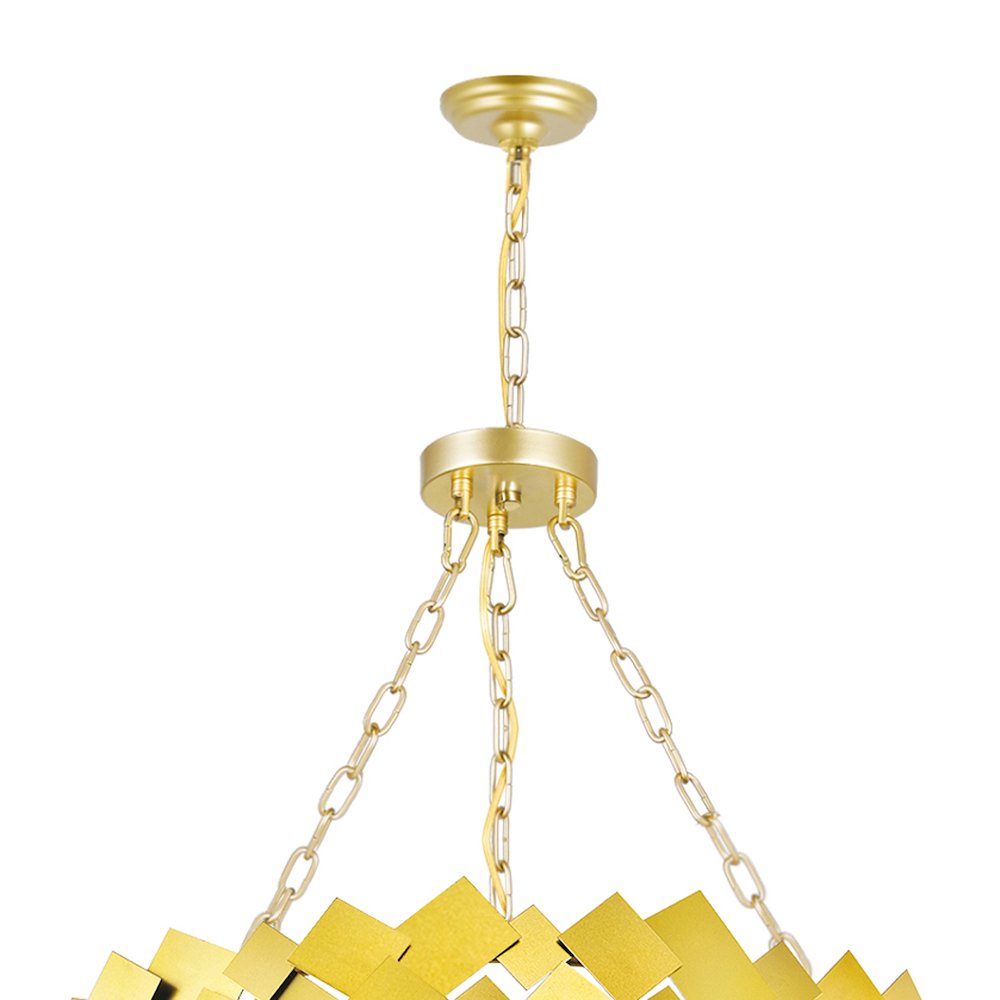 Panache 8 Light Down Chandelier With Medallion Gold Finish. Picture 3