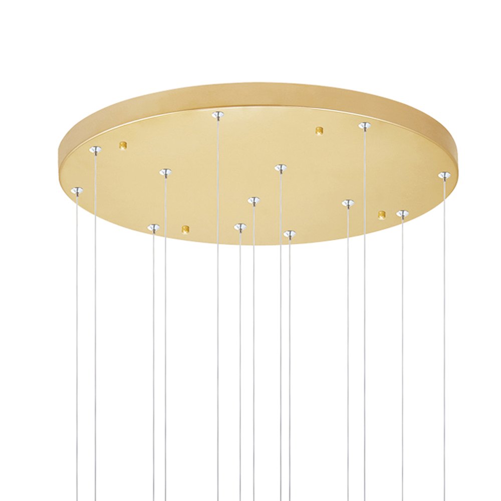 Andes LED Multi Light Pendant With Satin Gold Finish. Picture 5
