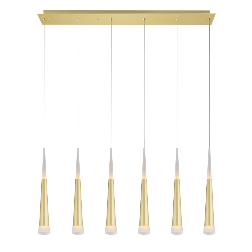 Andes LED Pool Table Light With Satin Gold Finish. Picture 1