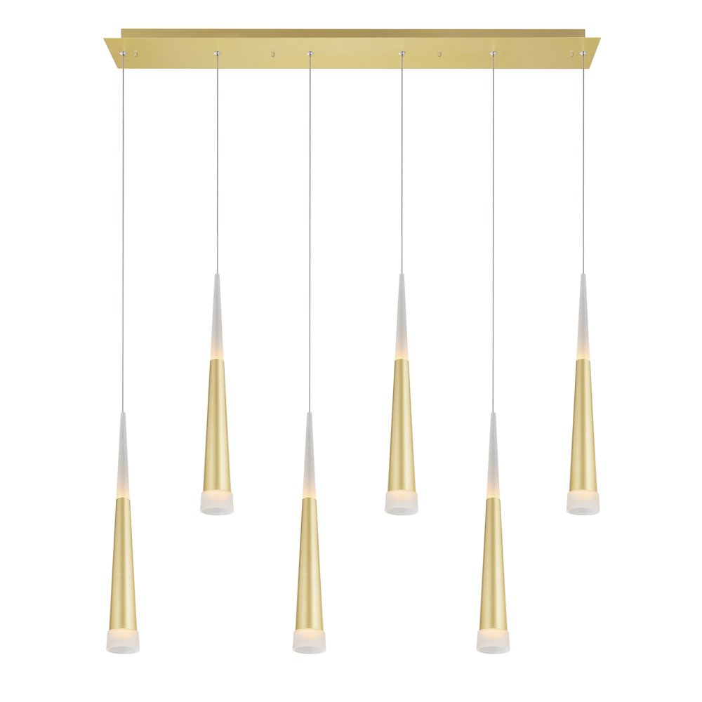 Andes LED Pool Table Light With Satin Gold Finish. Picture 2