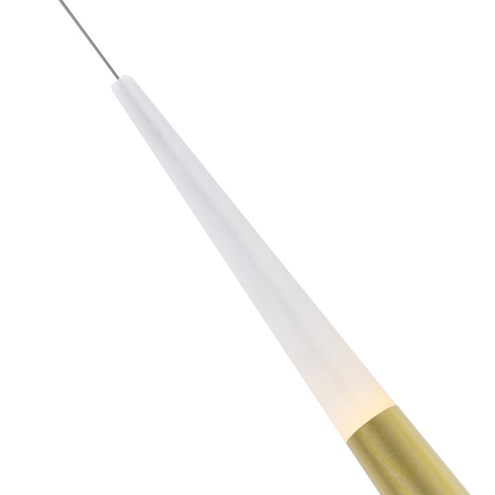 Andes LED Pool Table Light With Satin Gold Finish. Picture 5