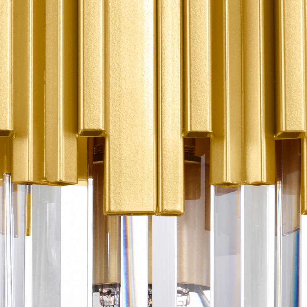 Deco 1 Light Wall Light With Medallion Gold Finish. Picture 4