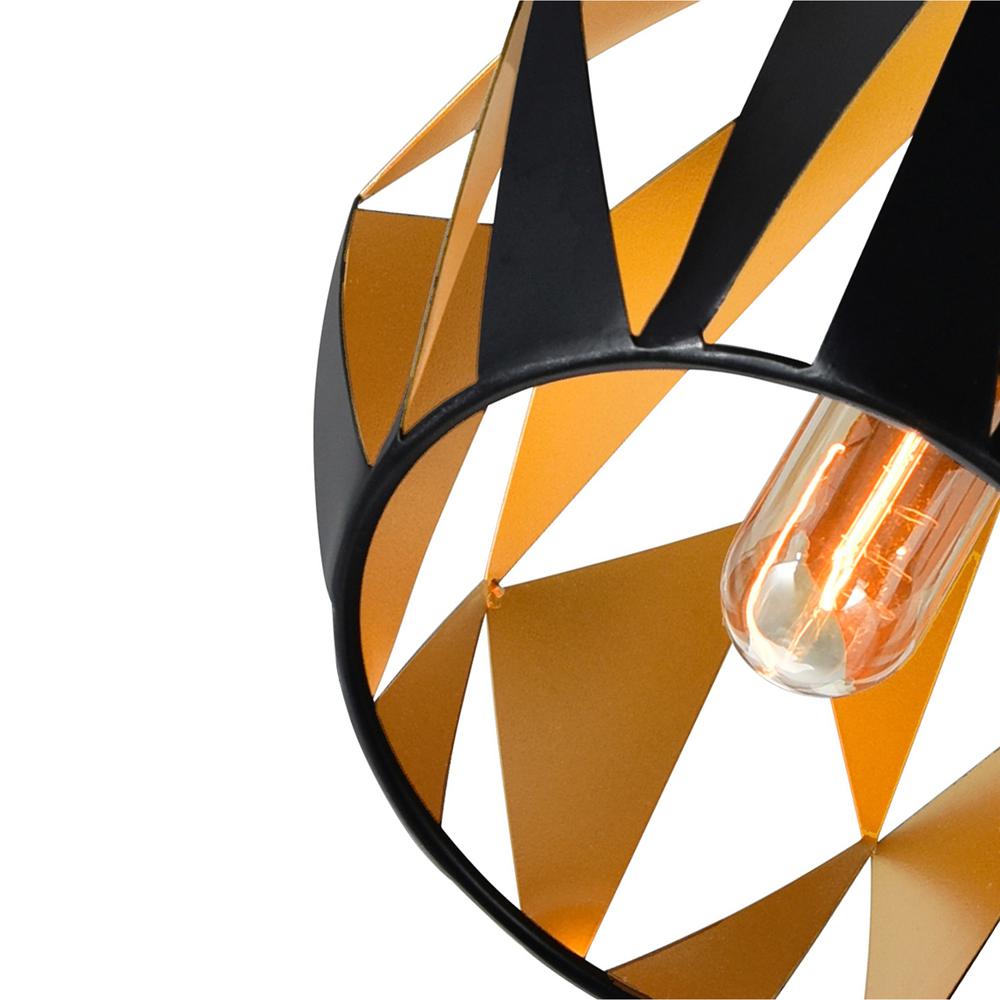 Oxide 1 Light Down Pendant With Black+Copper Finish. Picture 6