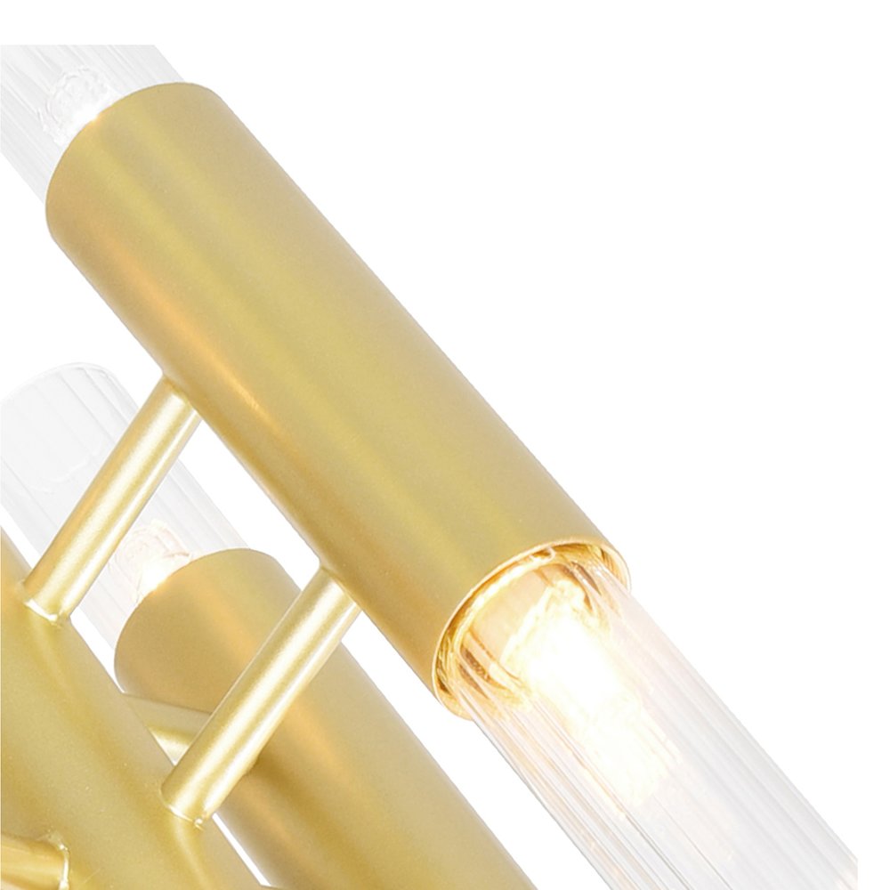 Orgue 6 Light Sconce With Satin Gold Finish. Picture 2