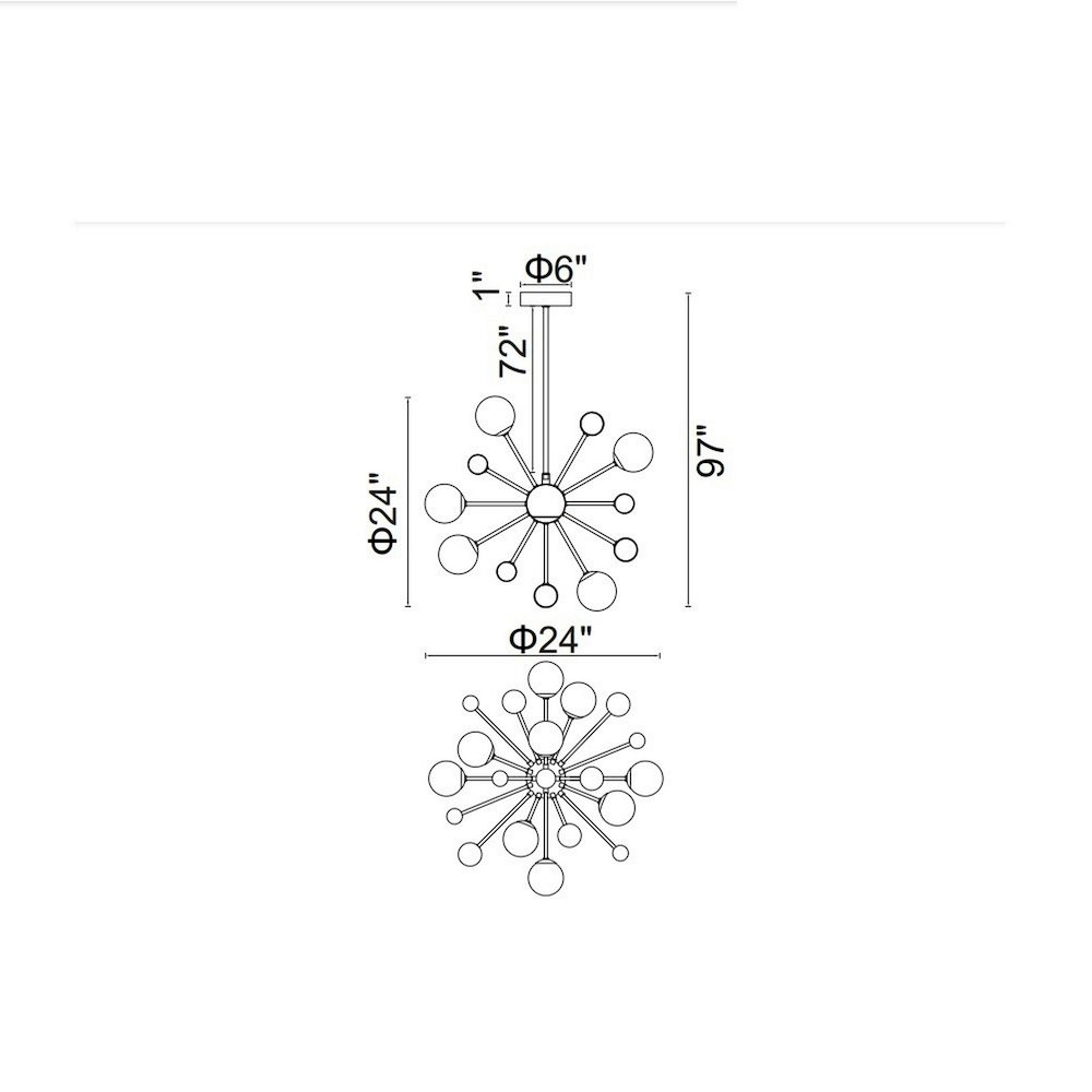 Element 11 Light Chandelier With Sun Gold Finish. Picture 6
