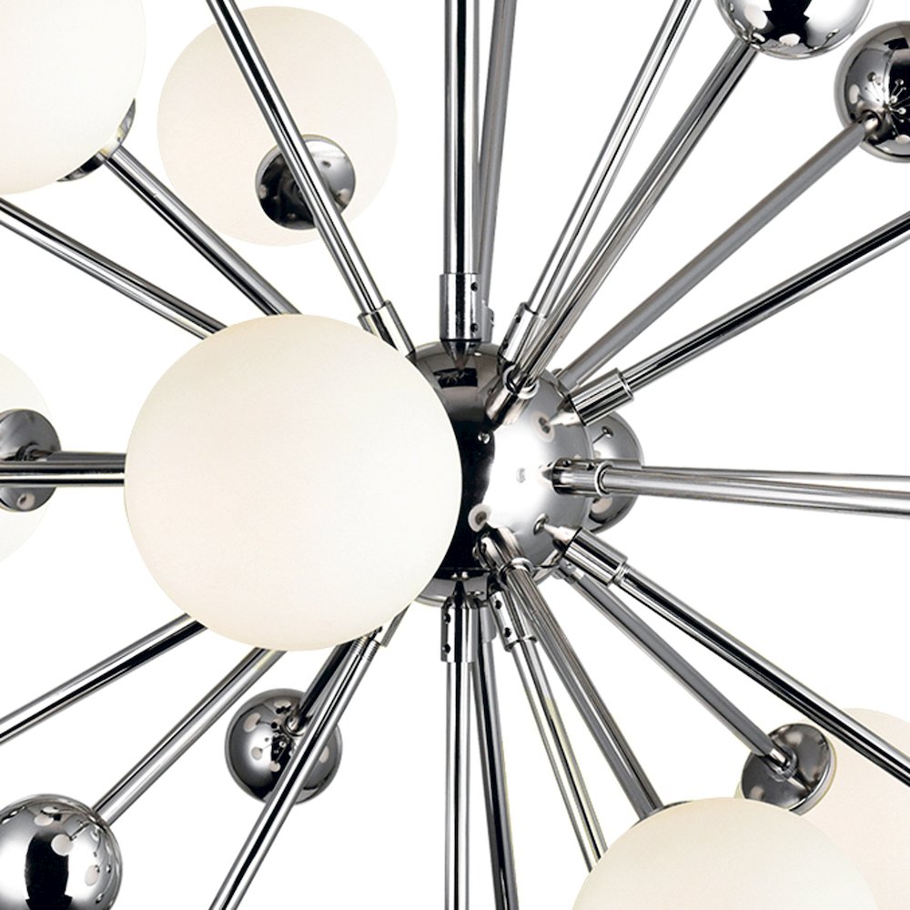 Element 11 Light Chandelier With Polished Nickel Finish. Picture 2