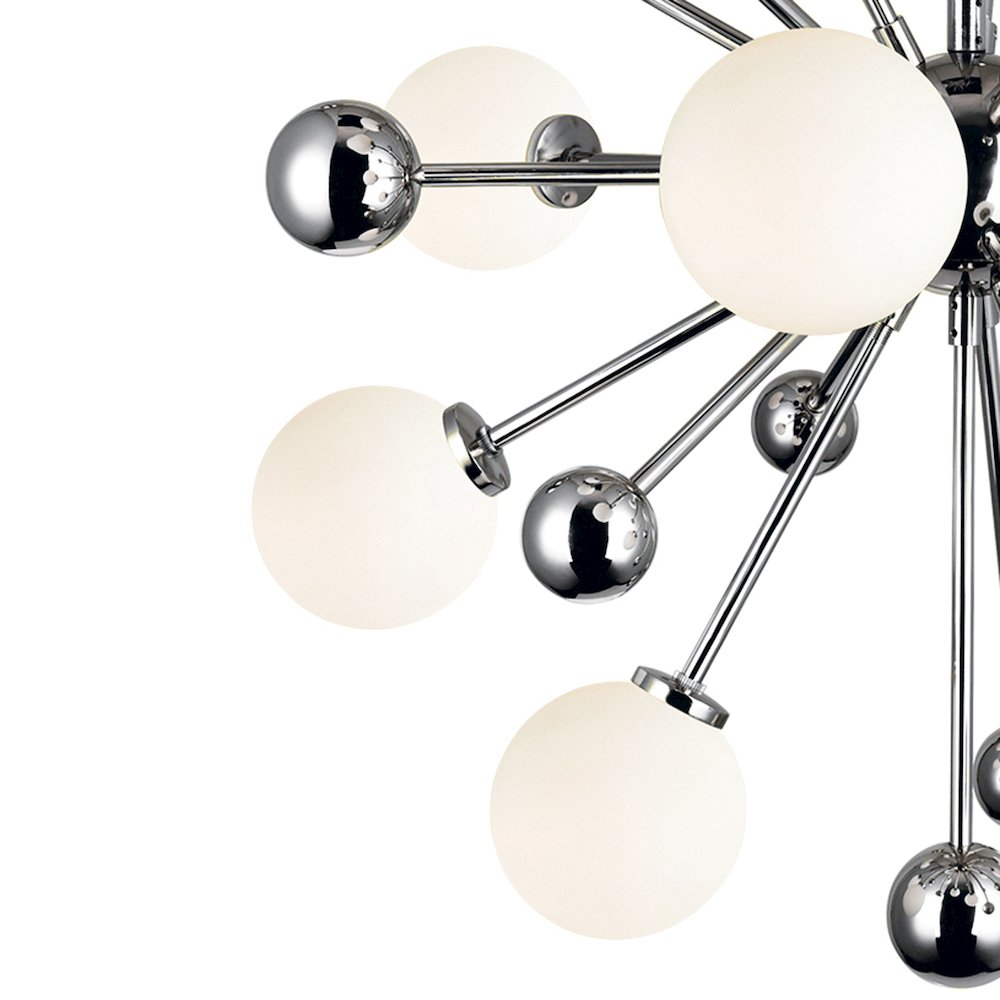 Element 11 Light Chandelier With Polished Nickel Finish. Picture 3