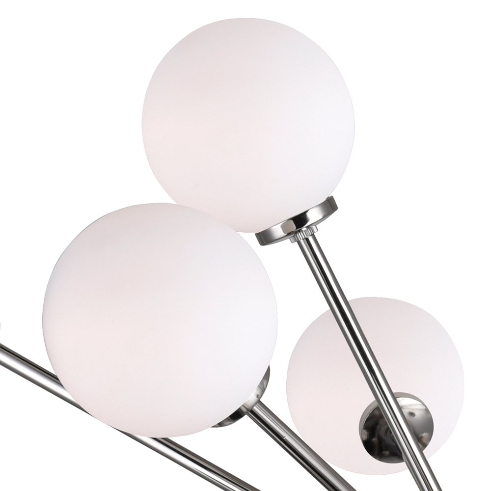 Element 11 Light Chandelier With Polished Nickel Finish. Picture 6