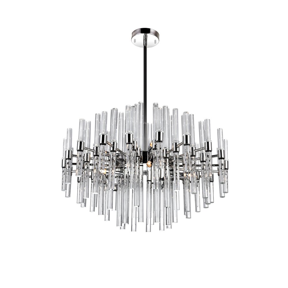 Miroir 10 Light Chandelier With Polished Nickel Finish. Picture 1