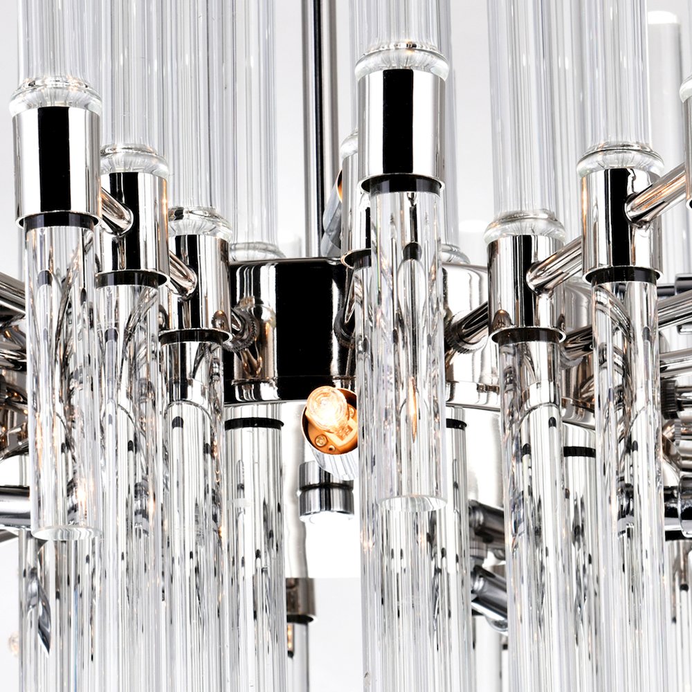 Miroir 10 Light Chandelier With Polished Nickel Finish. Picture 5