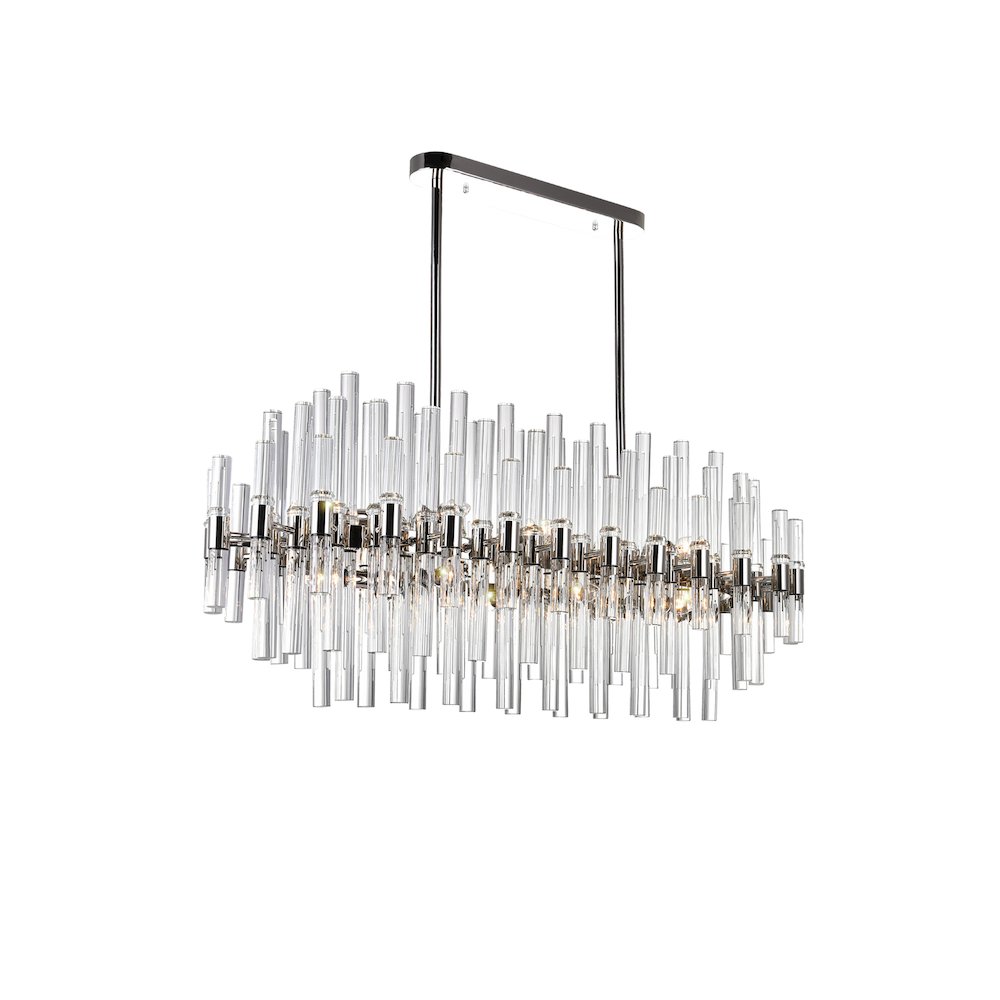 Miroir 16 Light Pool Table Light With Polished Nickel Finish. Picture 1
