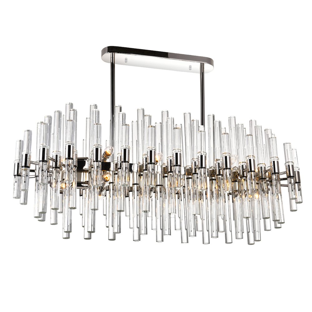 Miroir 16 Light Pool Table Light With Polished Nickel Finish. Picture 2