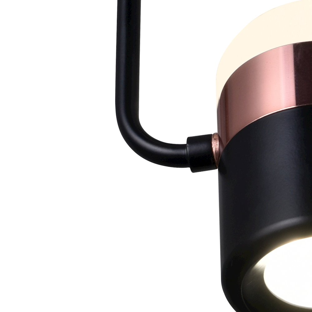 Moxie LED Down Mini Pendant With Black Finish. Picture 4