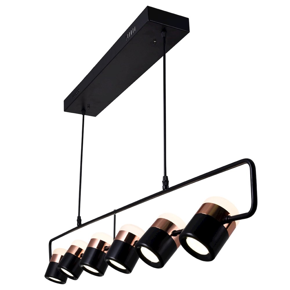 Moxie LED Pool Table Light With Black Finish. Picture 1