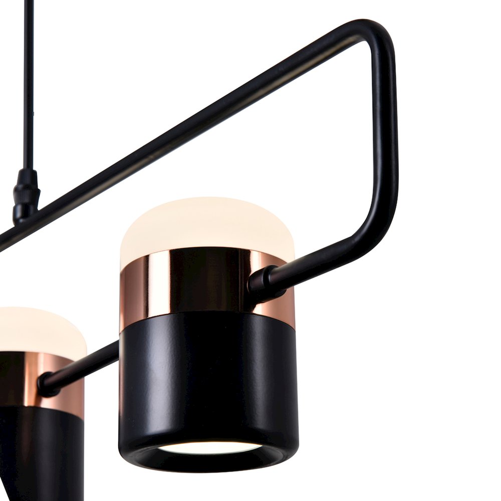 Moxie LED Pool Table Light With Black Finish. Picture 2