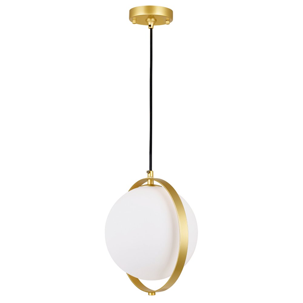 Da Vinci 1 Light Mini Pendant With Brass Finish. Picture 1