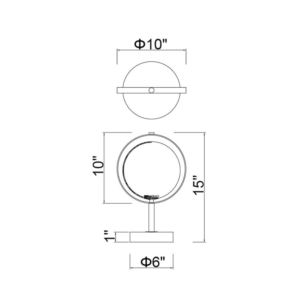Da Vinci 1 Light Table Lamp With Brass Finish. Picture 6