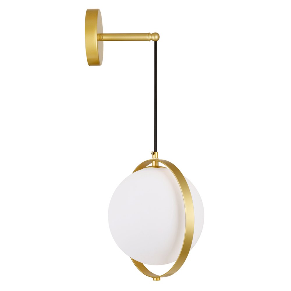 Da Vinci 1 Light Wall Light With Brass Finish. Picture 3