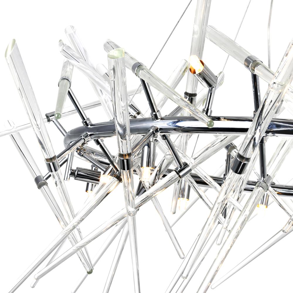 Icicle 12 Light Chandelier With Chrome Finish. Picture 4