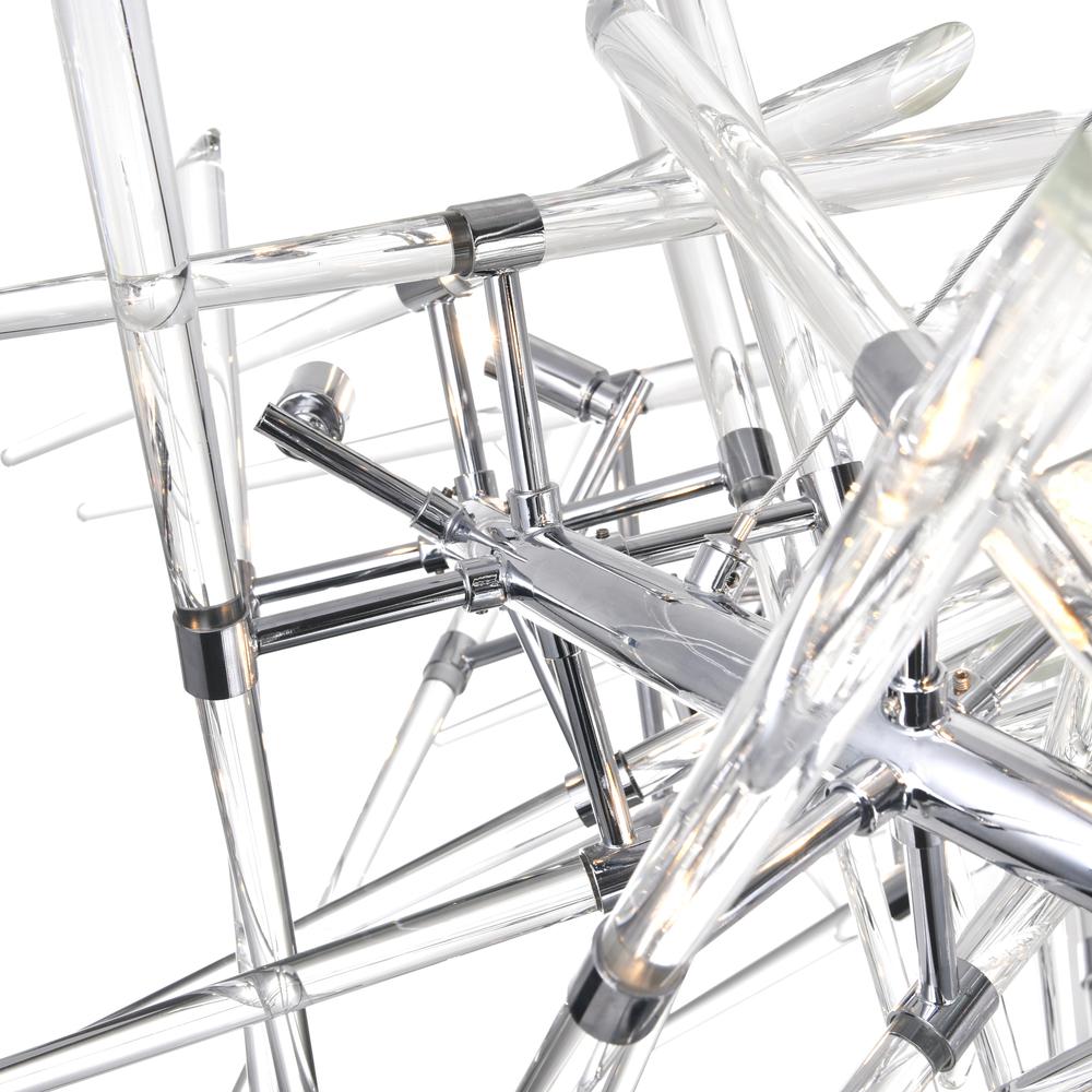 Icicle 12 Light Chandelier With Chrome Finish. Picture 6