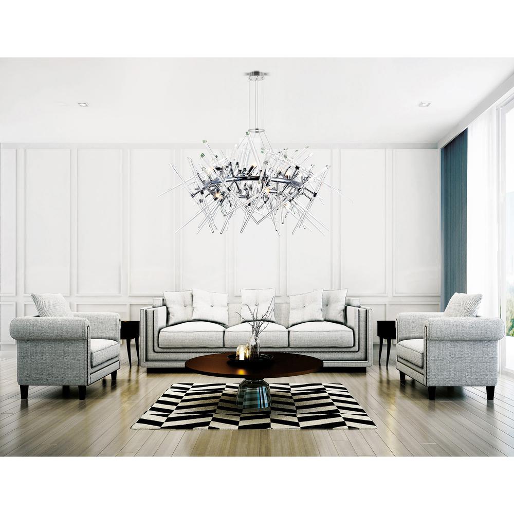 Icicle 12 Light Chandelier With Chrome Finish. Picture 8