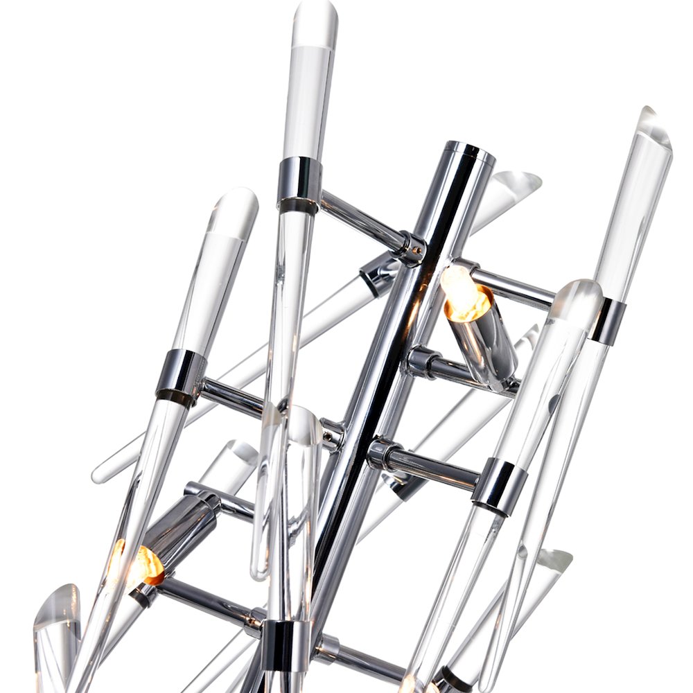 Icicle 3 Light Table Lamp With Chrome Finish. Picture 3