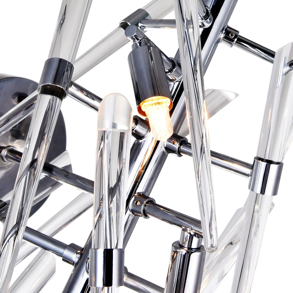 Icicle 3 Light Wall Light With Chrome Finish. Picture 5