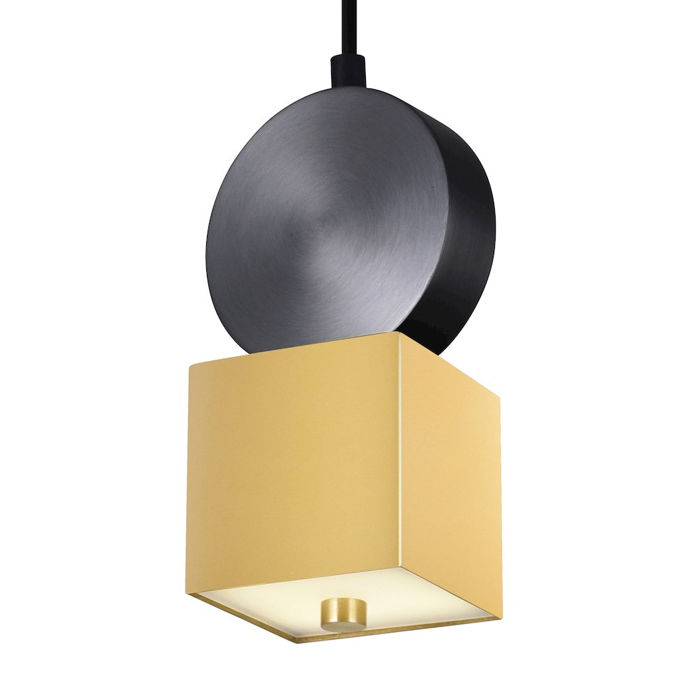 Saleen LED Mini Pendant With Sun Gold & Black Finish. Picture 2