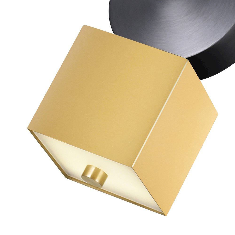 Saleen LED Mini Pendant With Sun Gold & Black Finish. Picture 6