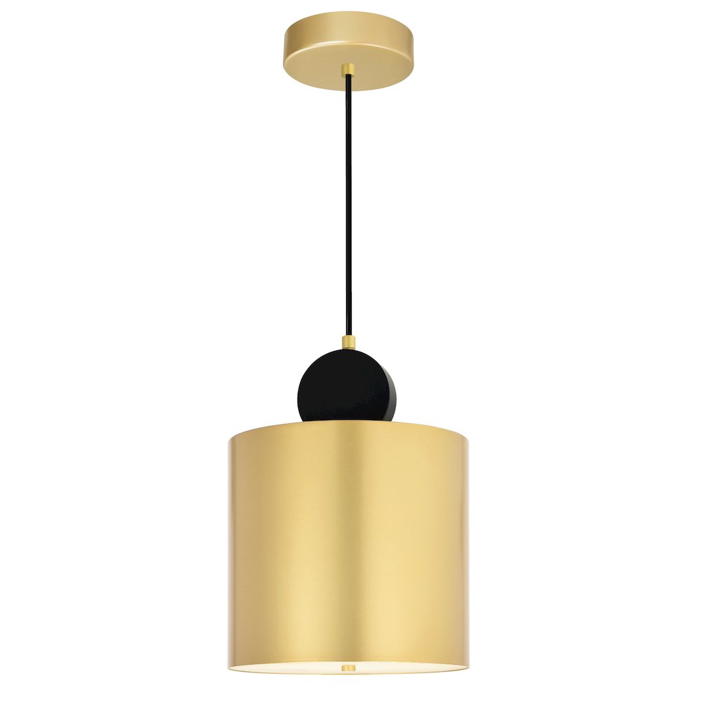 Saleen LED Mini Pendant With Sun Gold & Black Finish. Picture 1