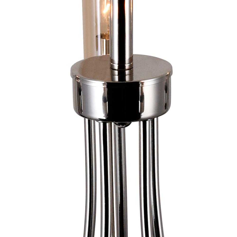 Meduse 5 Light Chandelier With Polished Nickel Finish. Picture 4