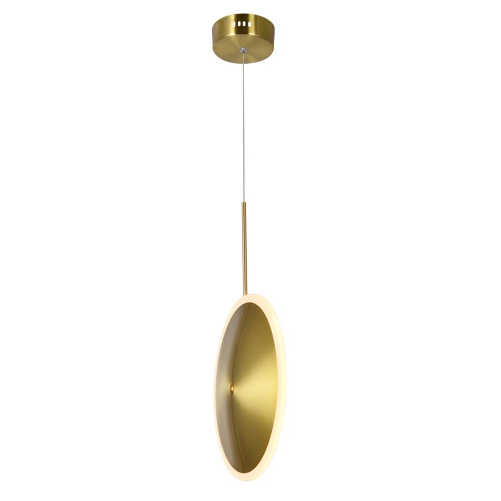 Ovni LED Mini Pendant With Brass Finish. Picture 2