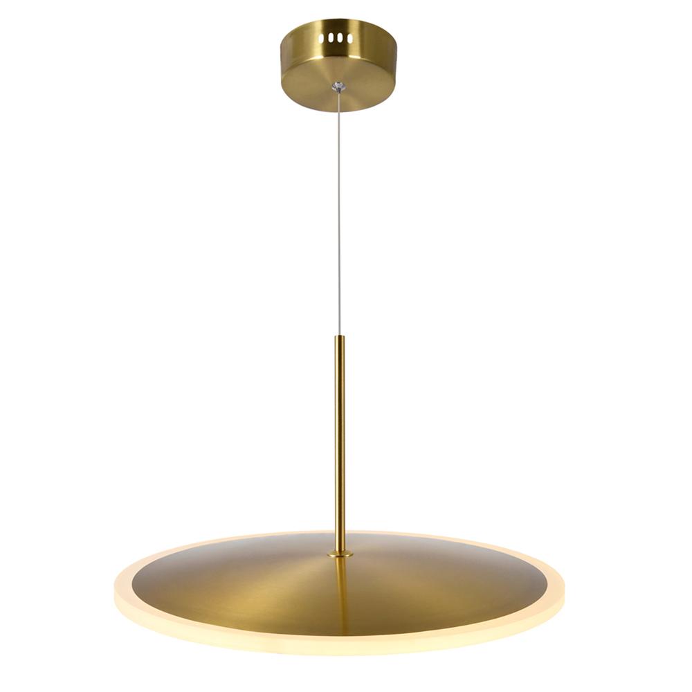 Ovni LED Mini Pendant With Brass Finish. Picture 8