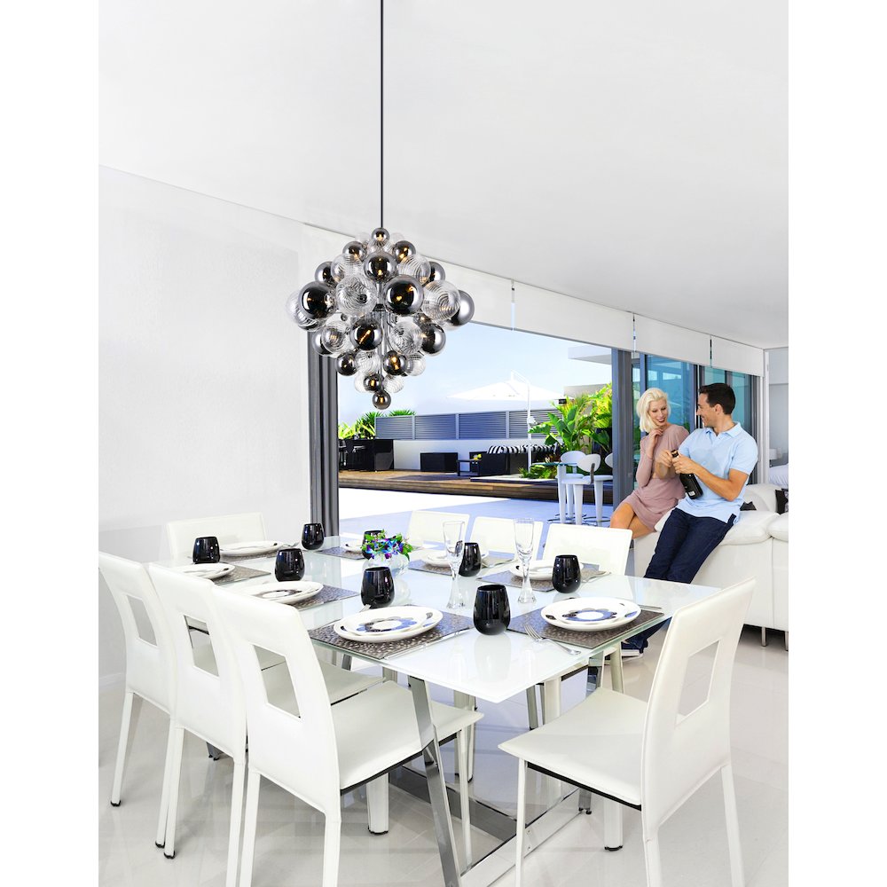 Pallocino 27 Light Chandelier With Chrome Finish. Picture 2