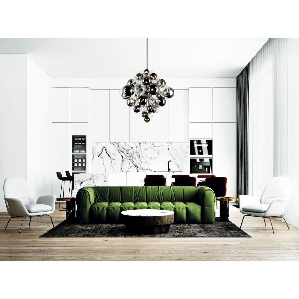 Pallocino 27 Light Chandelier With Chrome Finish. Picture 7