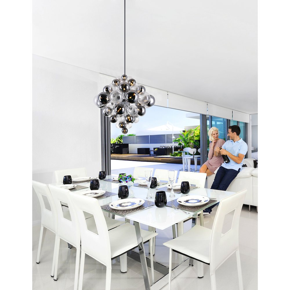 Pallocino 27 Light Chandelier With Chrome Finish. Picture 8