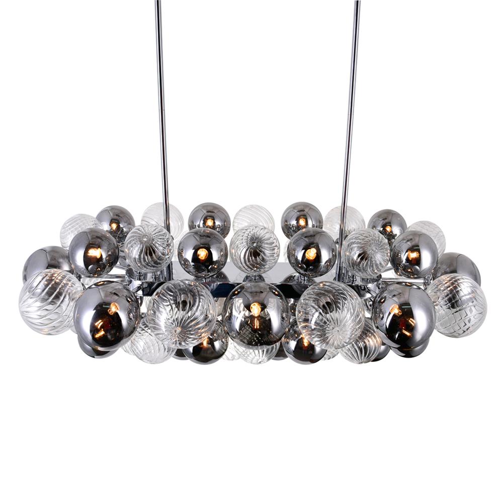 Pallocino 27 Light Island/Pool Table Chandelier With Chrome Finish. Picture 2