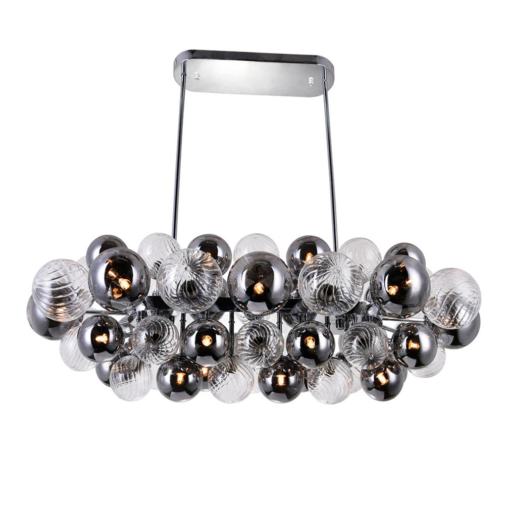 Pallocino 27 Light Island/Pool Table Chandelier With Chrome Finish. Picture 3