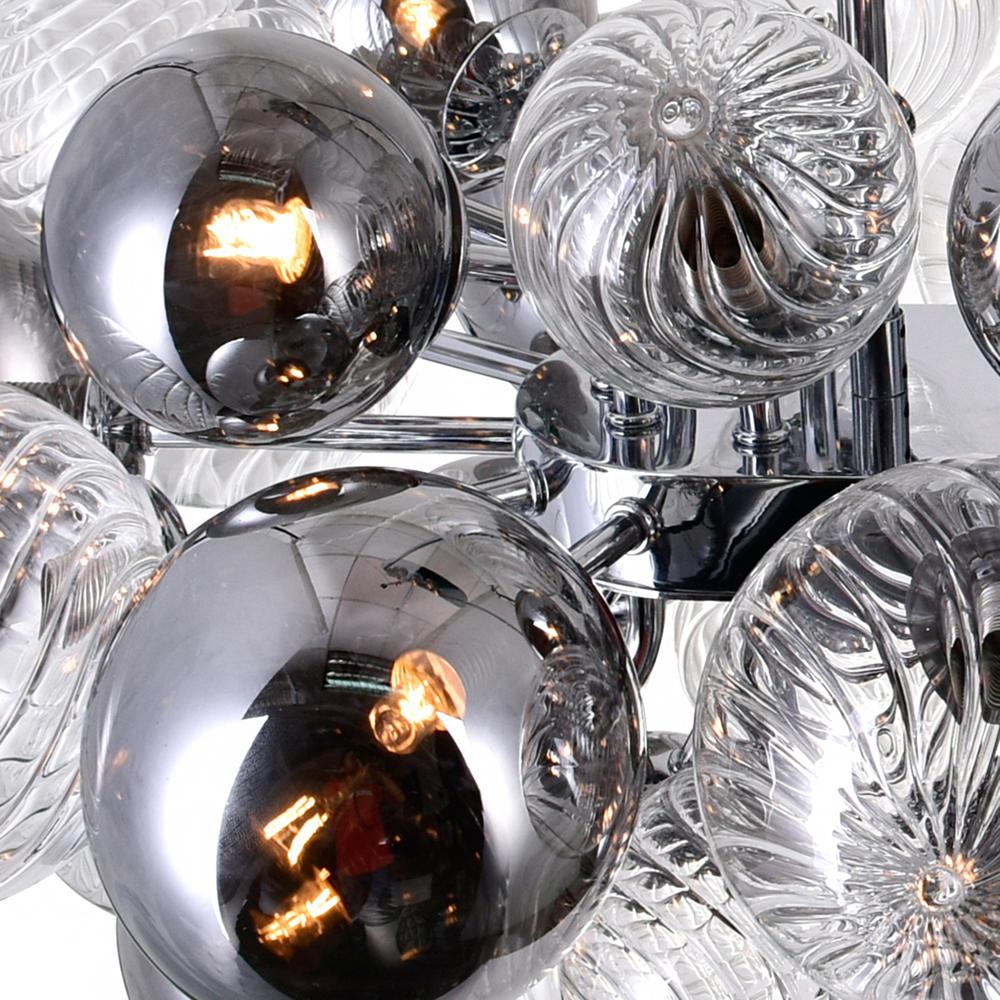 Pallocino 27 Light Island/Pool Table Chandelier With Chrome Finish. Picture 5