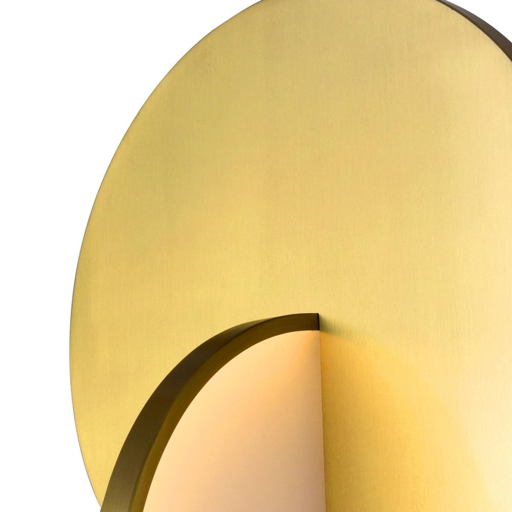 Tranche LED Pendant With Brushed Brass Finish. Picture 4