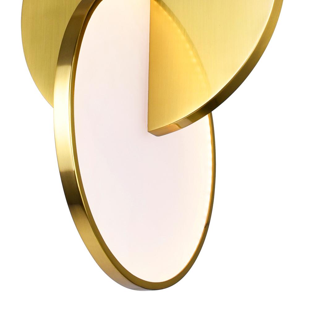 Tranche LED Pendant With Brushed Brass Finish. Picture 5