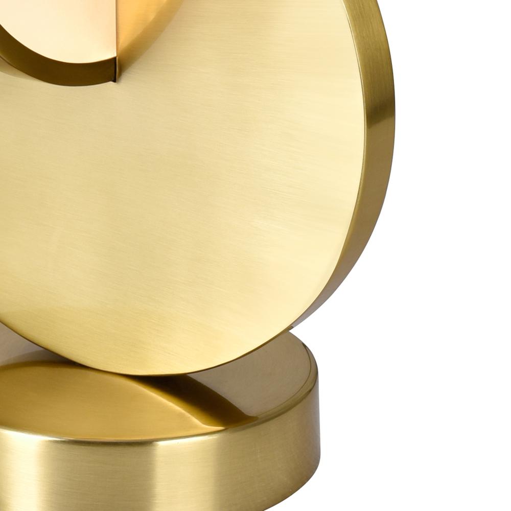 Tranche LED Lamp With Brushed Brass Finish. Picture 5