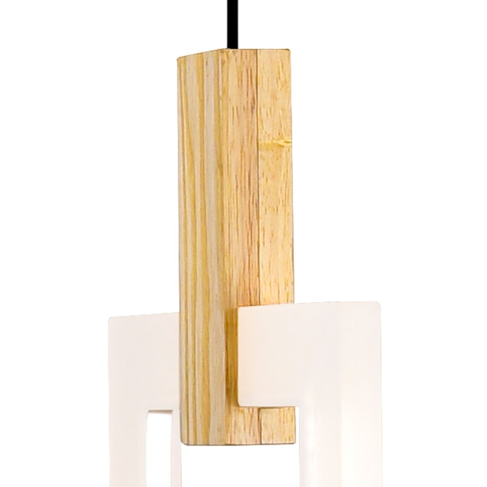 Anello LED Pendant With White Oak Finish. Picture 4