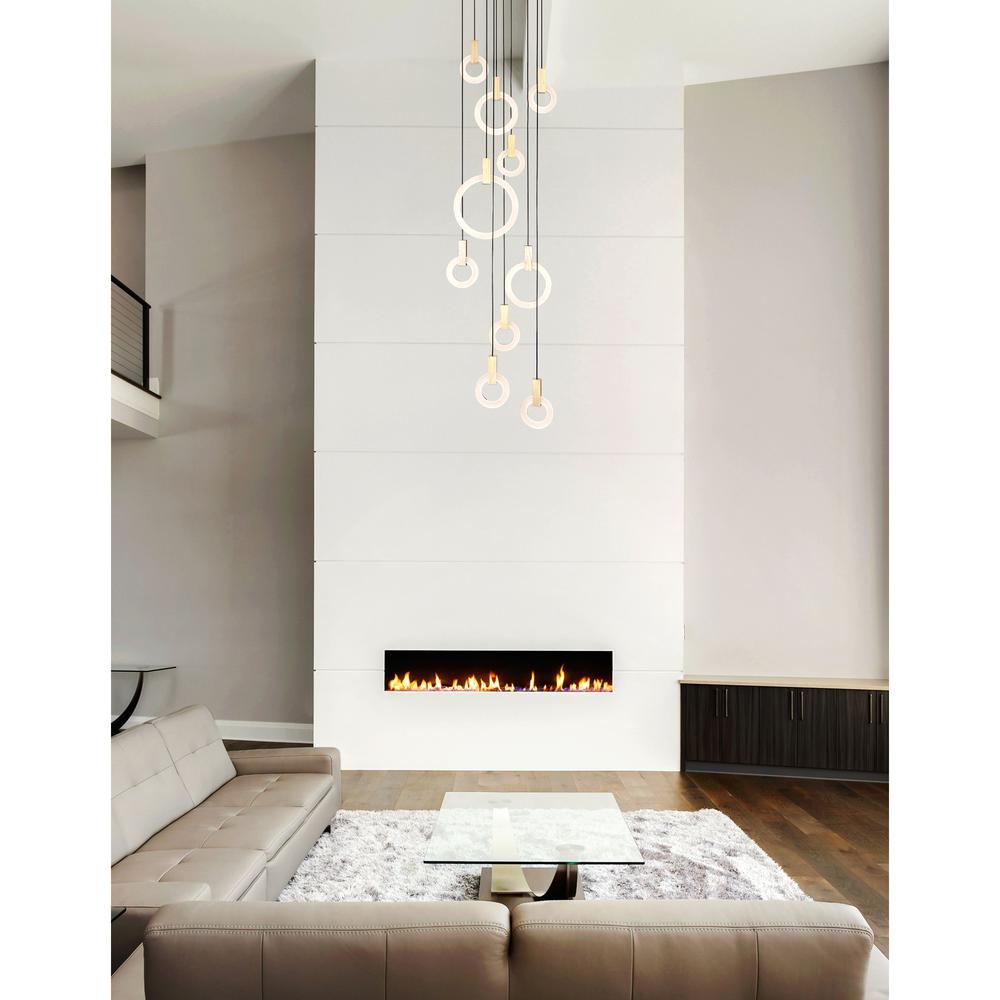 Anello LED Pendant With White Oak Finish. Picture 9