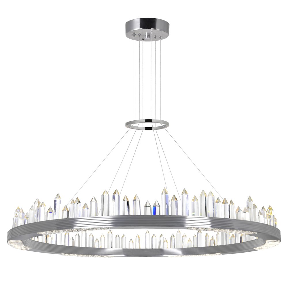 Agassiz LED Chandelier With Polished Nickel Finish. Picture 1