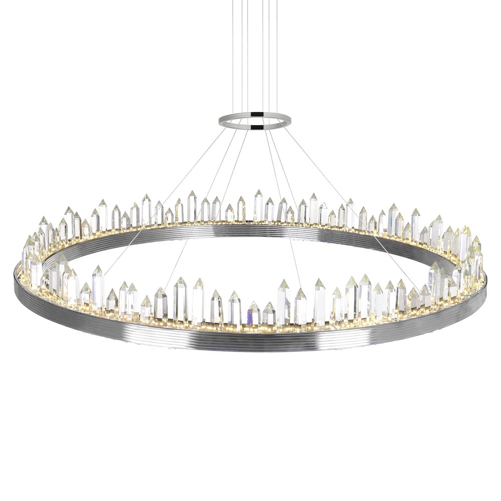 Agassiz LED Chandelier With Polished Nickel Finish. Picture 2