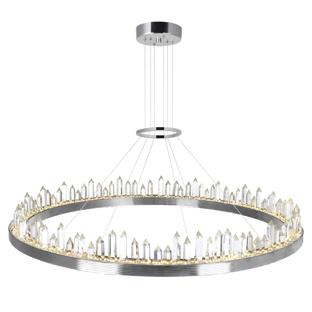 Agassiz LED Chandelier With Polished Nickel Finish. Picture 3