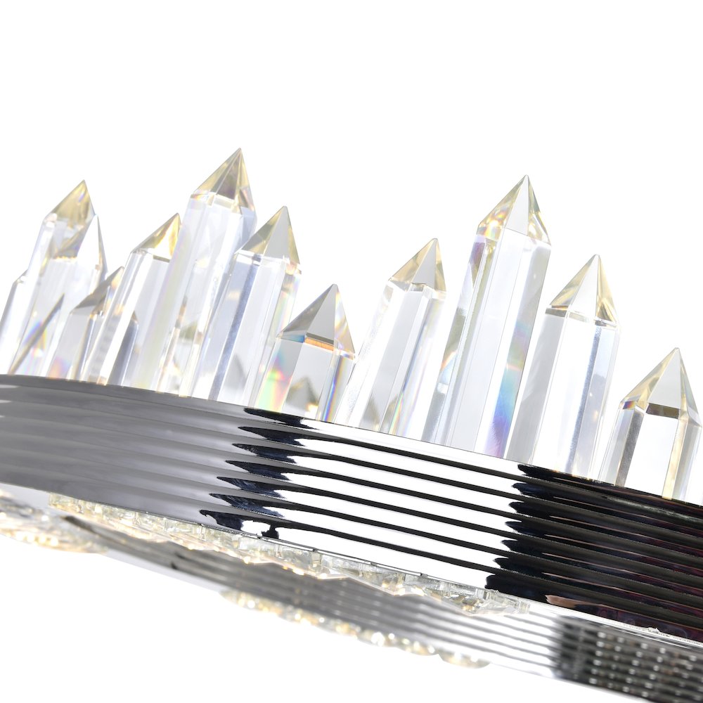 Agassiz LED Chandelier With Polished Nickel Finish. Picture 4